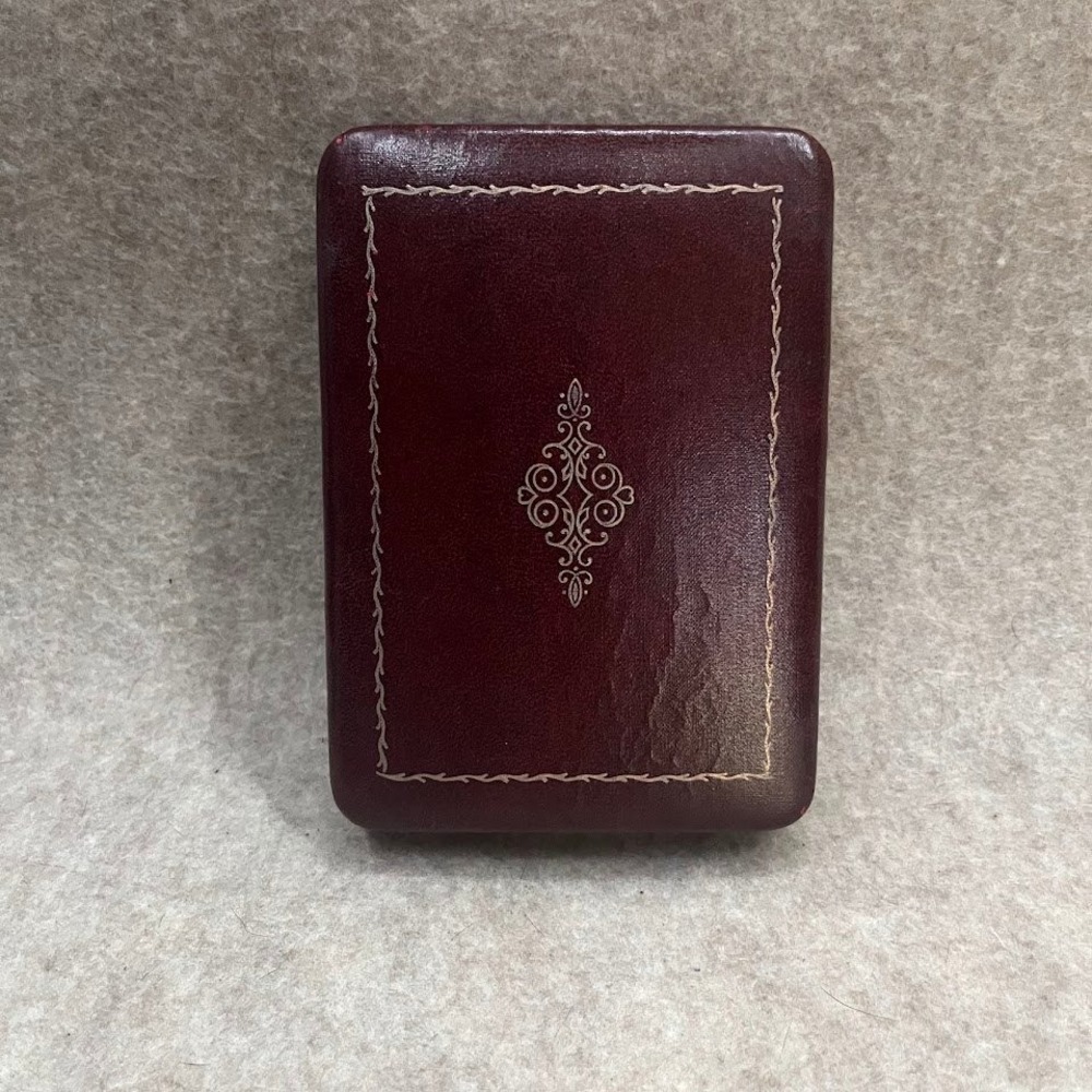 Vintage Farrington Jewelry Box Burgundy 4x5.5"